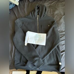 Seaside black zip up sweater